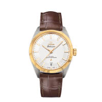 Globemaster 18K黃金及精鋼腕錶，乳白色錶盤，皮帶款式HK$69,100