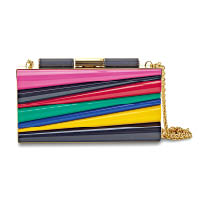 彩虹條紋盒形手提包 $17,500