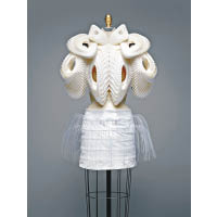 Iris van Herpen Haute Couture 2010年春夏系列<br>用3D打印技術製作而成的服飾，猶如雕塑般精緻。