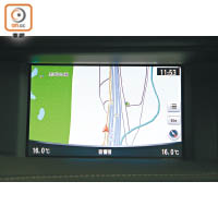 導航系統屬2.0t Sport AWD的標準配置，加上導航地圖可顯示繁體中文，切合香港用家的實際需要。