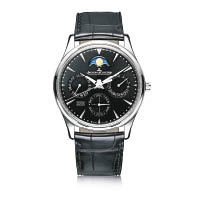Master Ultra Thin Perpetual超薄大師系列萬年曆腕錶，精鋼錶殼，搭載超薄自動萬年曆機芯。HK$15萬