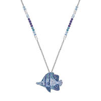 Enchanted深淺藍色晶石熱帶魚造型吊墜頸鏈 $2,140