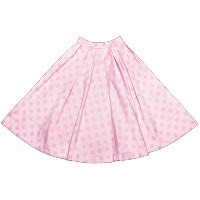 AMENPAPA粉紅色波點半截傘裙 $999（E）