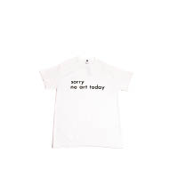 Soe黑白色「Sorry no art today」Tee $553