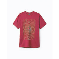 Stüssy 紅色Endless Illusion Tee $329（A）