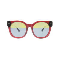 Peppertint紅色方框配雙色鏡片太陽眼鏡 $650（A）