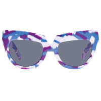 HOUSE OF HOLLAND紫×藍×白色花紋粗框太陽眼鏡 $1,200（J）
