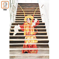 粵劇是香港最具代表性的傳統藝術之一，這幅「帝女花」見於PMQ。