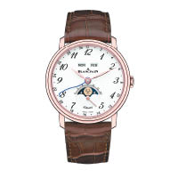 Villeret腕錶（月相顯示、8日動力儲存、紅金錶殼） $33.5萬