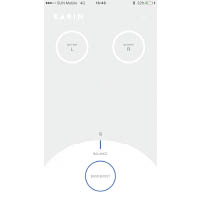 《Earin》App介面簡潔，除了可展示左右耳機電量，還可調校-9至+9範圍均衡器。