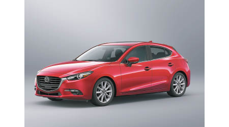 小改款Mazda3外形極吸引，鮮紅色車身十分悅目。