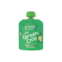 Green One綠色有機雜果蓉<br>混合4類口味的有機水果，包括蘋果、香蕉、梨、奇異果，含豐富水分及纖維，絕無任何人工添加劑，開袋即食，毋須加熱，可作為幼兒的小吃。<br>博覽價：$10<br>攤位：D12-13