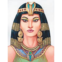埃及妖后經常以紅黑唇妝示人。