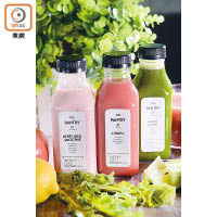 Fresh Pressed Juice $58起/支<br>餐廳主打冷壓果汁，每款均會加入多種蔬果調製而成，如用上羽衣甘藍、菠菜、橙及菠蘿調混的Green Glow；又或以士多啤梨、藍莓、紅莓、杞子及乳酪調混的Berry Bliss Smoothie等。