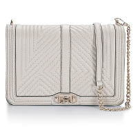 Geo Quilted Love Jumbo灰色長方形鏈袋 $3,790