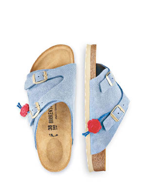 Birkenstock Zurich ─ 50th anniversary<br>Blue Shadow粉藍色款式 $950