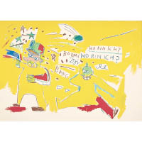 Jean-Michel Basquiat（1960~1988）《士兵》（1983年作），估價3,000萬至4,000萬港元。