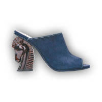 Barton Horse-Heel Mule藍色馬頭形高踭涼鞋 $5,480