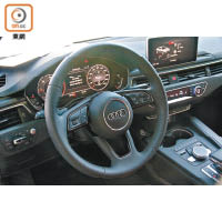 新車所搭載的12.3吋Audi Virtual Cockpit全數碼化儀錶板，是現時Audi新車指定動作。