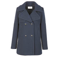 Claudie Pierlot深藍色孖襟Pea Coat $5,590（A）