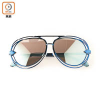 Karen Walker藍色框架×水銀鏡面復古太陽眼鏡 $3,500（B）
