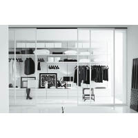 Walk-in Closet 的概念新鮮，這款衣櫃令用家如置身時裝店櫥窗中。
