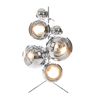 Mirror Ball Stand<br>似不似聖誕樹上掛着的閃爍燈飾？燈座由3組不同Size的Mirror Ball所組成，裝置在不銹鋼支架上，效果相當Sharp，十足十「燈樹」一樣。