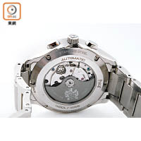 計時腕錶搭載Piaget自家1160P自動上鏈機械計時機芯。