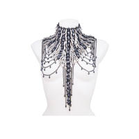 法國On Aura Tout Vu Crystals from Swarovski黑色Bodypiece