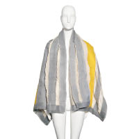 灰×黃色間條圍巾 $9,800