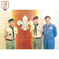 其中3位課程導師（左起）陳學文、李偉傑及雷健泉。