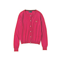 FRED PERRY紅色Cardigan $1,699（E）