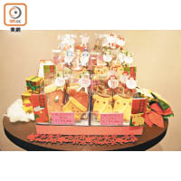 今期流行的聖誕曲奇餅各售￥216（約HK$14.7）。