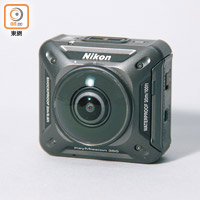 Nikon KeyMission 360內置Wi-Fi及藍芽功能，可快速連接手機。