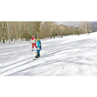 山的西面有Edelweiss Ski Resort，其滑雪場適合一家大細暢玩一番。