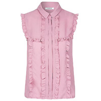 Glamorous粉紅色皺褶無袖恤衫 36英鎊（約HK$343）（C）