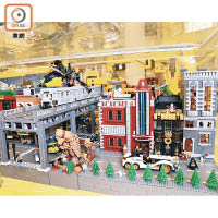 同場展出以LEGO砌成的葛咸城模型，粉絲豈能錯過！