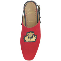 Christian Louboutin紅 × 金色徽章涼鞋 $7,200（F）