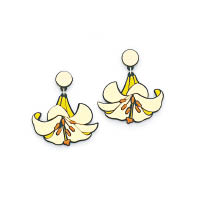 YAZBUKEY 黃色花形耳環 $990（H）