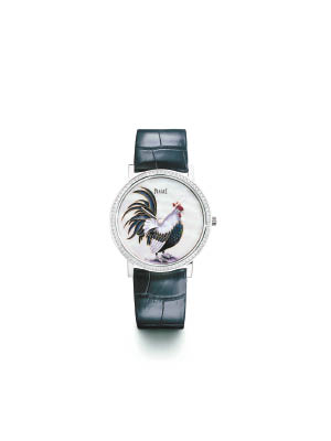 Piaget Altiplano掐絲珐琅腕錶，限量38枚。 $497,000