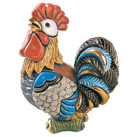 甚具藝術色彩的雞形陶瓷雕像，由烏拉圭家族企業De Rosa生產，以人手繪畫及雕刻，並塗上搪瓷釉及真金顏料，帶出西方村落的田園氣息。藍色科欽公雞 $940（g）