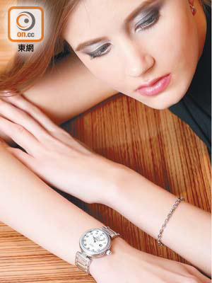 Ladymatic女裝不銹鋼鑽石腕錶 $125,400<br>De Ville Dewdrop 18K白金手鏈 $18,700