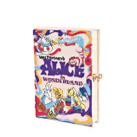 法國設計師Olympia Le-Tan亦翻玩過Alice in Wonderland的刺繡圖案Book Clutch。
