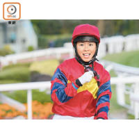 香港賽馬會見習騎師蔣嘉琦。