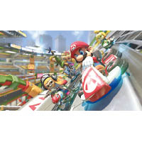 招牌賽車競速遊戲，來自《Mario Kart 8》的升級強化版。