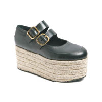 Marni SS17草織鞋以鬆糕鞋底設計，非常誇張。