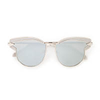 KAREN WALKER灰色眉框×銀色水銀鏡片太陽眼鏡 $2,500（A）