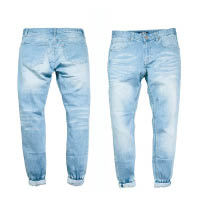 LAKH supply Classic Pinroll Jogger in Light Blue $480（B）