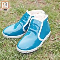 Kids21藍色短身雨靴$720（b）