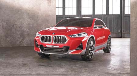 BMW Concept X2在去年的巴黎車展發表後，量產版有望於2018年推出。